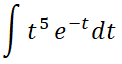 tabular integration by parts for exponential problem