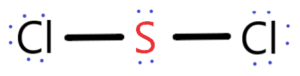 Sulfur dichloride (SCl2) lewis dot structure