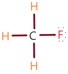 Lewis structure of CH3F(Fluoromethane)