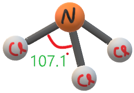 NCl3 molecular geometry bond angle