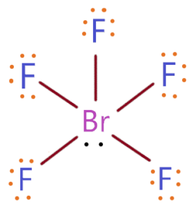 BrF5 lewis dot structure