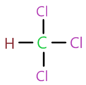 connect chlorine or hydrogen with central atom in chcl3 molecule