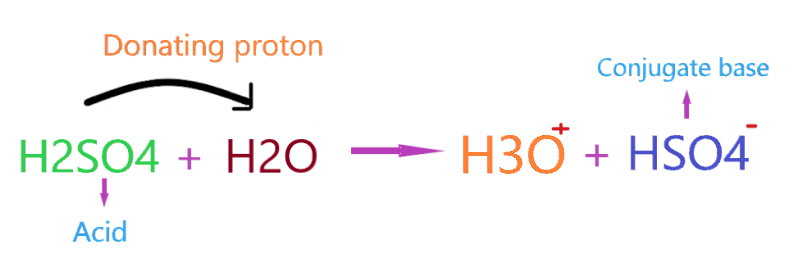 Why H2SO4 act as acid?