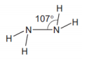 Bond angle of N2H4 