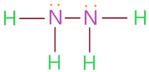 N2H4 lewis dot structure