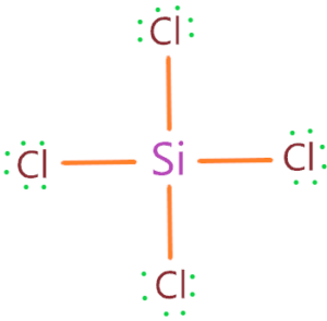 SiCl4 lewis dot structure 