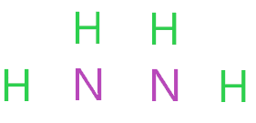 central atom in N2H4 lewis structure