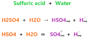 Why sulfuric acid is a strong acid?