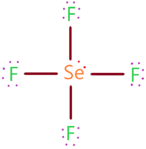 Selenium tetrafluoride (SeF4) lewis structure