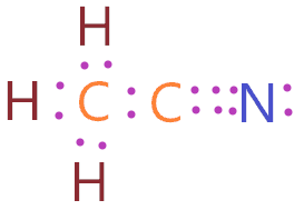 Total number of valence electron in CH3CN lewis structure