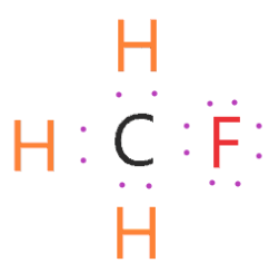 Total number of valence electrons that is available for drawing the lewis structure of CH3F