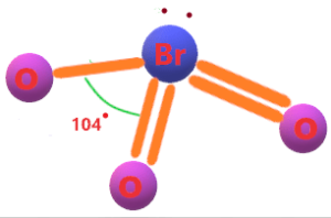 BrO3- bond angle