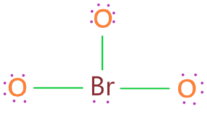 complete central atom octet in bro3- molecule