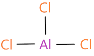 connect aluminium to three chlorine atom