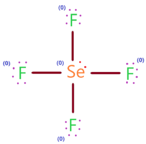 Formal charge in SeF4 lewis structure