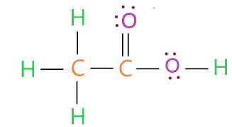 Acetic acid lewis structure