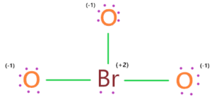 High formal charge on BrO3- lewis structure