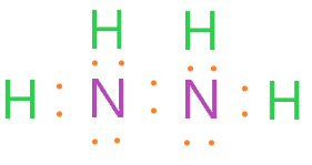 Total number of valence electron in N2H4 lewis structure