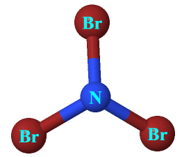 molecular geometry of NBr3