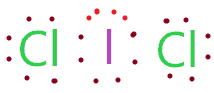 Total number of valence electron available for ICl2- lewis structure