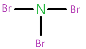 Connect nitrogen and bromine with single bond