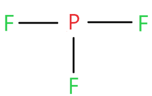 Connect phosphorous and fluorine with single bond 