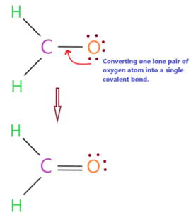 why double bond present in H2CO lewis structure