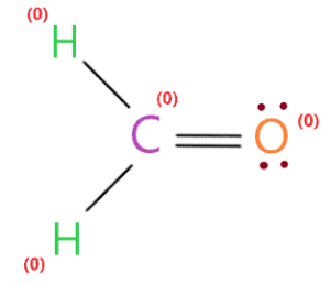 formal charge in H2CO lewis structure