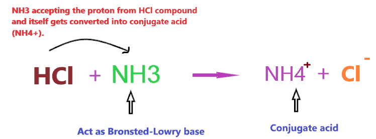 Is NH3 an Bronsted-lowry base or acid?