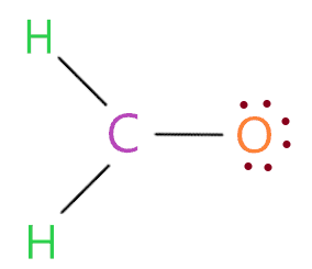 place remaining valence electron in h2co