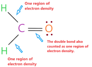 region of electron density in geometry of H2CO