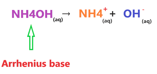 is nh4oh Arrhenius base or acid?