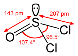 bond angle of socl2