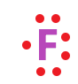 fluorine electron dot diagram or lewis structure