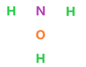 central atom in NH2OH lewis structure