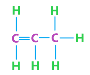 propene (C3H6) lewis structure