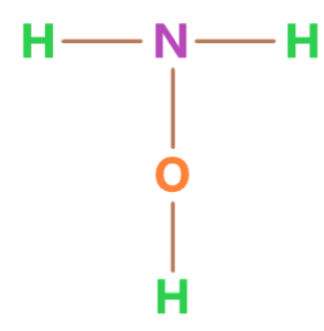 NH2OH skeletal structure