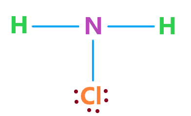complete the octet in NH2Cl molecule