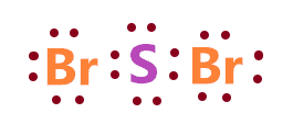 Total number of valence electron available for the SBr2 Lewis structure