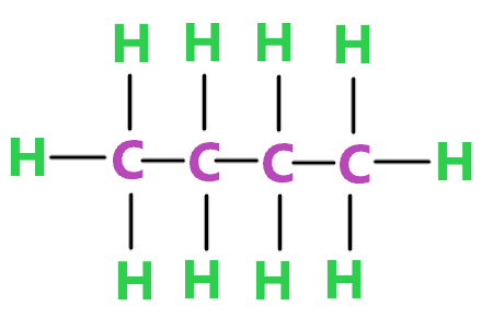 Butane (C4H10) lewis structure