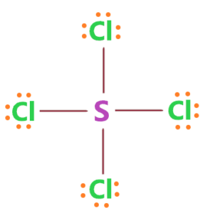 placing remaining valence electron in scl4