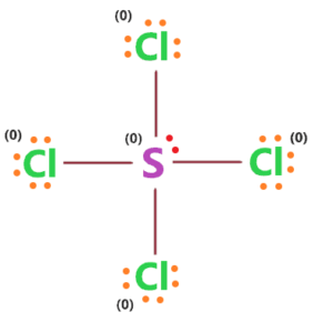 formal charge in scl4 lewis structure