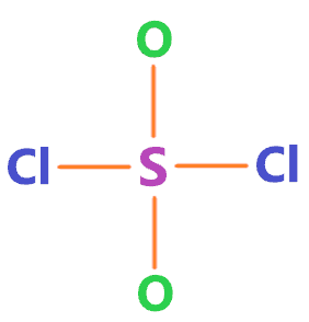skeletal structure of so2cl2