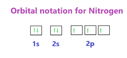 Orbital notation for Nitrogen