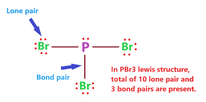 bond pair and lone pair in pbr3 lewis structure