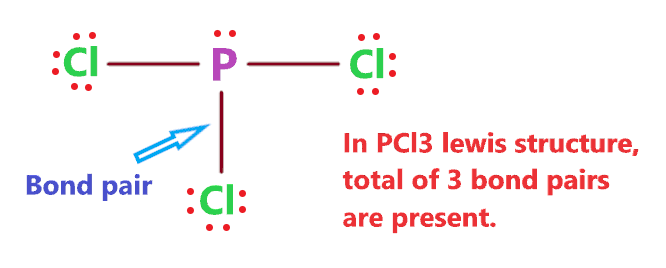 Bond pair in PCl3 lewis structure