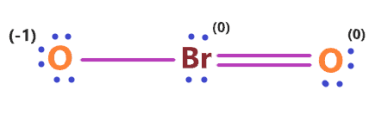 formal charge in BrO2- lewis structure