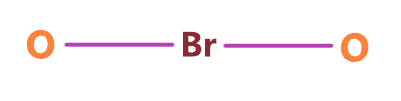 BrO2- skeletal structure