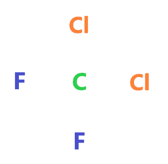 central atom in CF2Cl2 lewis structure