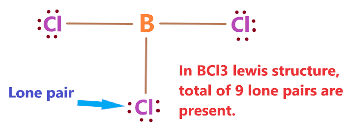 lone pair in BCl3 lewis structure